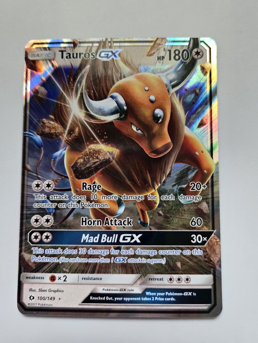 Tauros GX #100 | Pokemon Sun & Moon